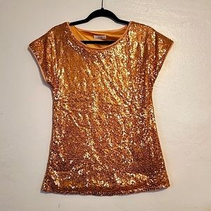 Gold Sequin top